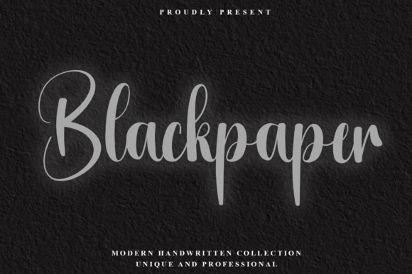 Blackpaper: The Modern Handwritten Script Font Redefining Design and Branding
