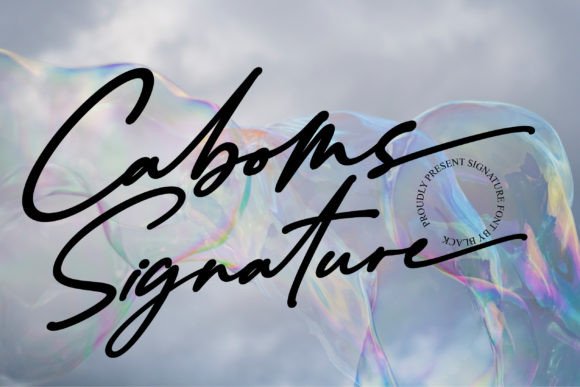 Caboms: A Modern Signature Script Font for Creative and Professional Use