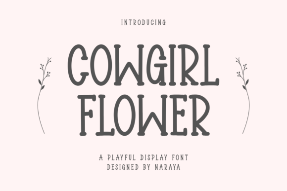 Cowgirl Flower Font: A Playful Handwriting Style for Creative Projects