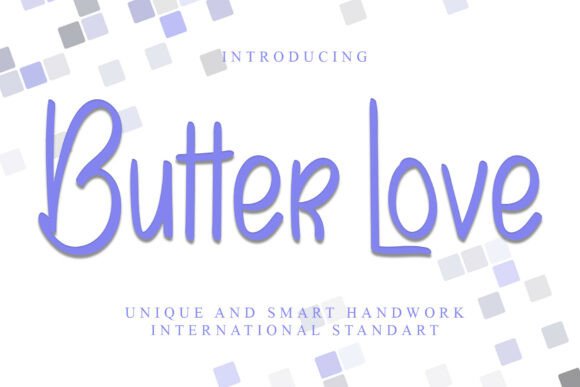 Discover the Modern Elegance of Butter Love – A Handwritten Font for Every Creative Need