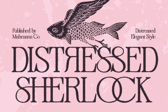 Distressed Sherlock: A Timeless Font for Vintage and Luxury Design