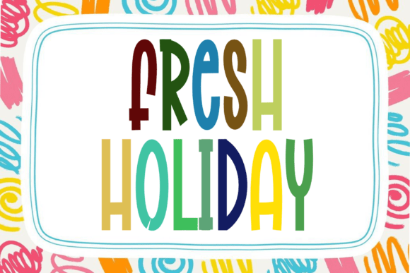 Fresh Holiday: A Luxurious Handwritten Font for Modern Design