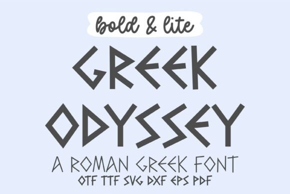 Greek Odyssey: A Font That Captures the Essence of Classical Elegance