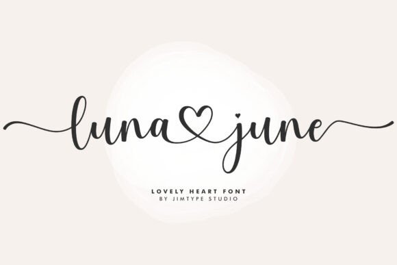 Luna June: A Modern Calligraphy Font for Creative Expression
