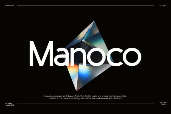 Manoco: Elevate Your Digital Presence with a Sleek Sans Serif Font