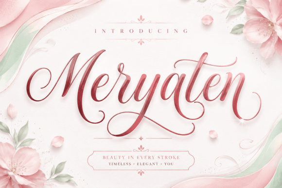 Meryaten: A Modern Calligraphy Font That Elevates Design