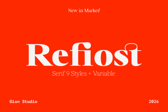Refiost: A Modern Serif Font for Creative Projects