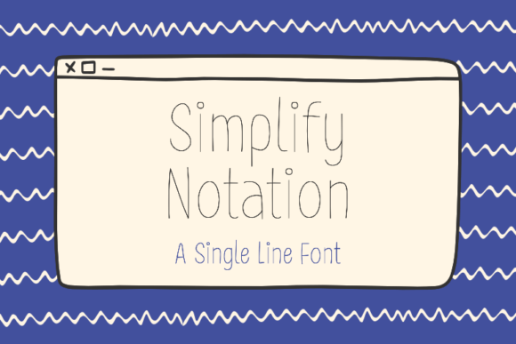 Simplify Notation: A Modern Script Font for Contemporary Design