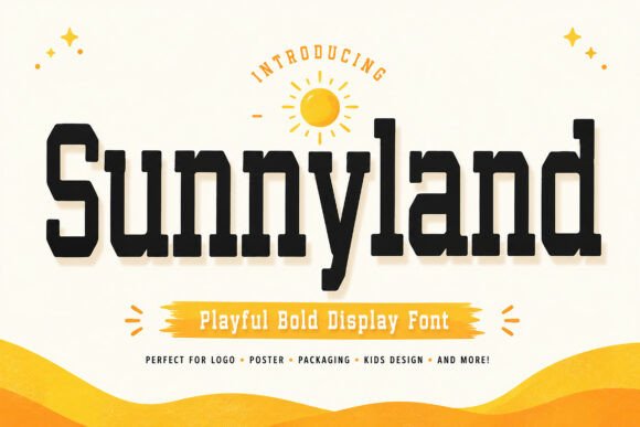 Sunnyland – A Playful Font for Bright Designs